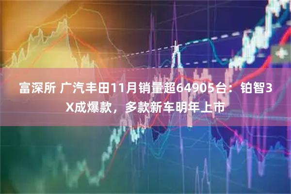 富深所 广汽丰田11月销量超64905台：铂智3X成爆款，多款新车明年上市